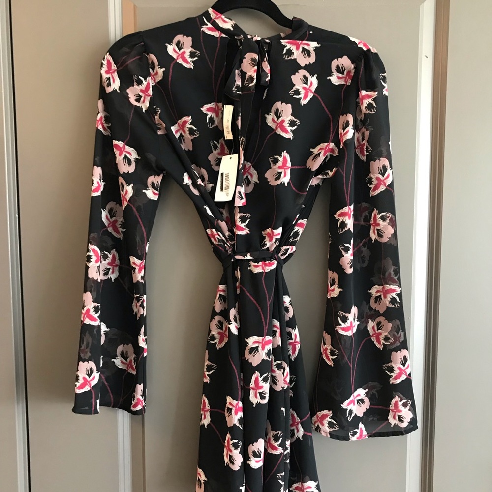 Black floral dress